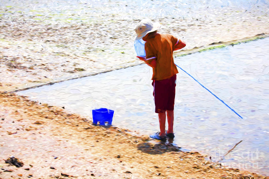 Boy Photograph - Boy fishing by Sheila Smart Fine Art Photography