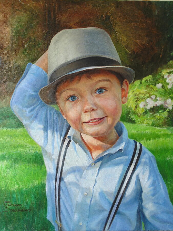 boy from England Painting by Gregory Doroshenko