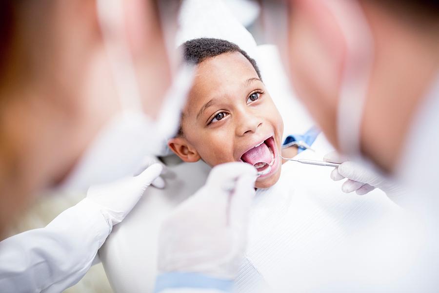 Boy Having Oral Check-up Photograph by Science Photo Library - Fine Art ...