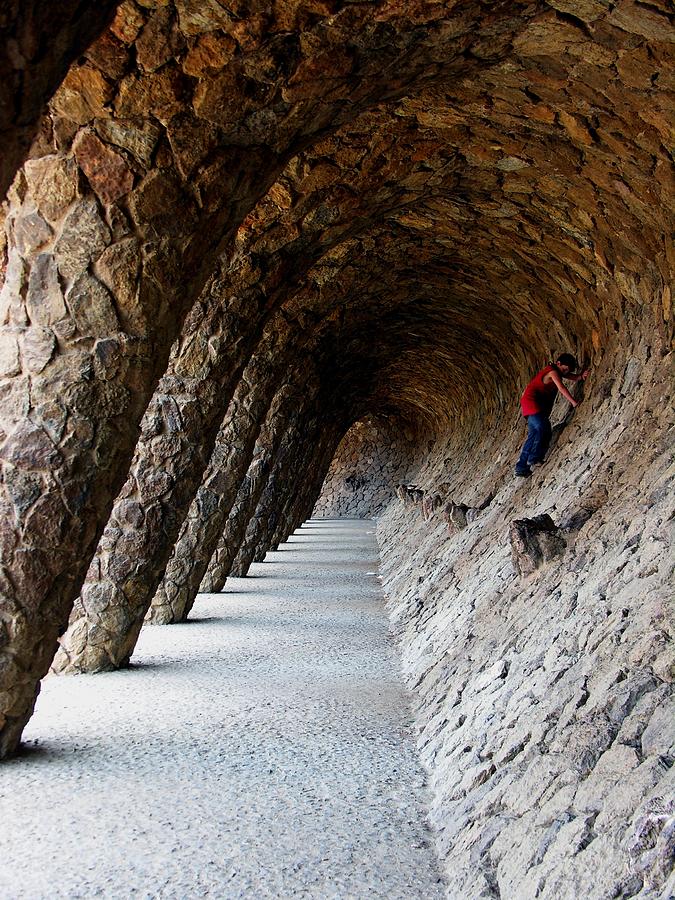 Boy in Palau Guell Photograph by Jacqueline M Lewis