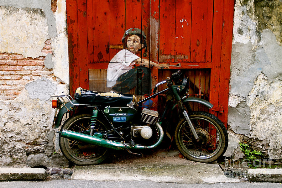 George Town Photograph - Boy on a Bike by Donald Chen