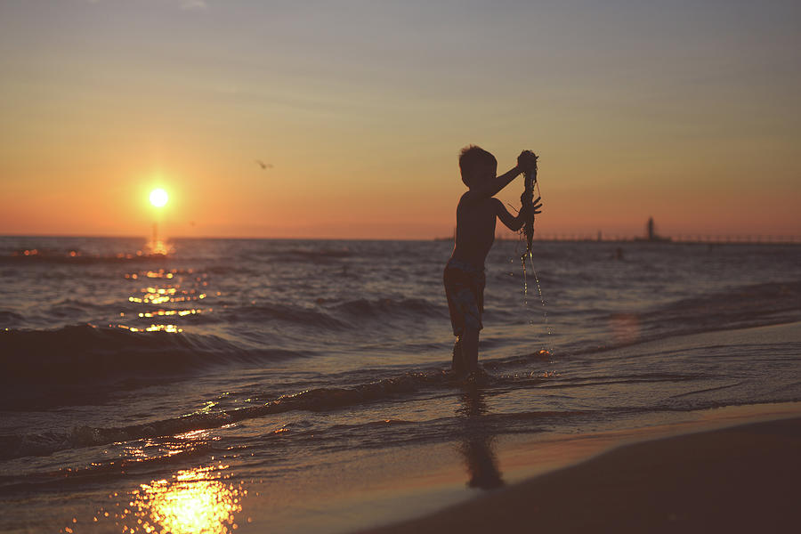 Boy On Beach Photograph by Jordan Parks Photography