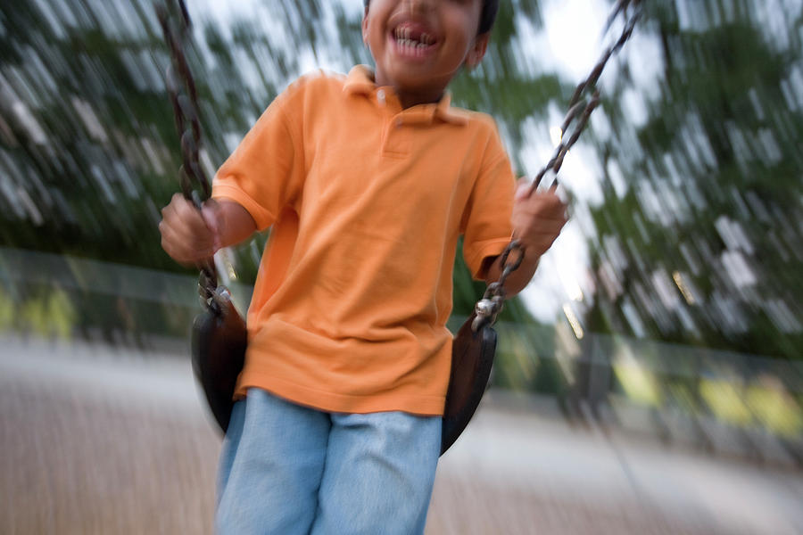 Boy On Swing, Mountain Park, Georgia Photograph by Peter Essick - Pixels