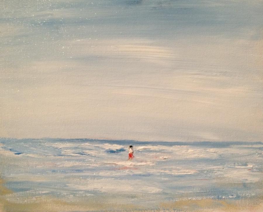 Boy on the Beach Painting by Desmond Raymond