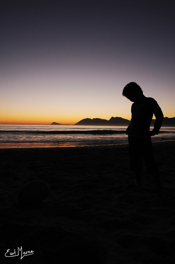 boy posing at sunset earl maree