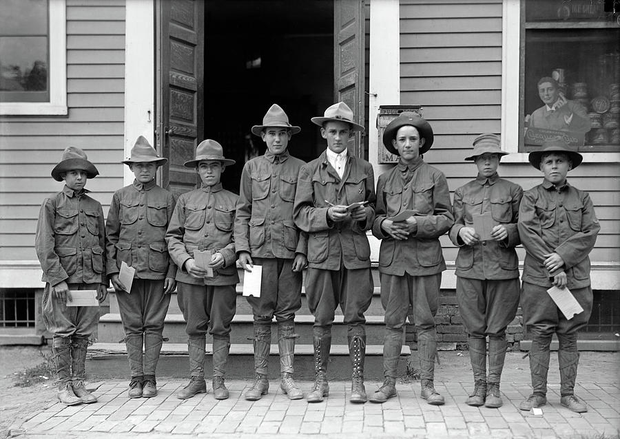 Boy Scouts, 1913 Photograph by Granger