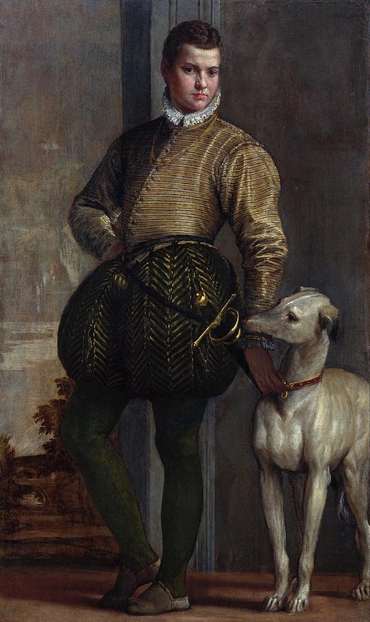 Boy with a Greyhound Painting by Paolo Veronese