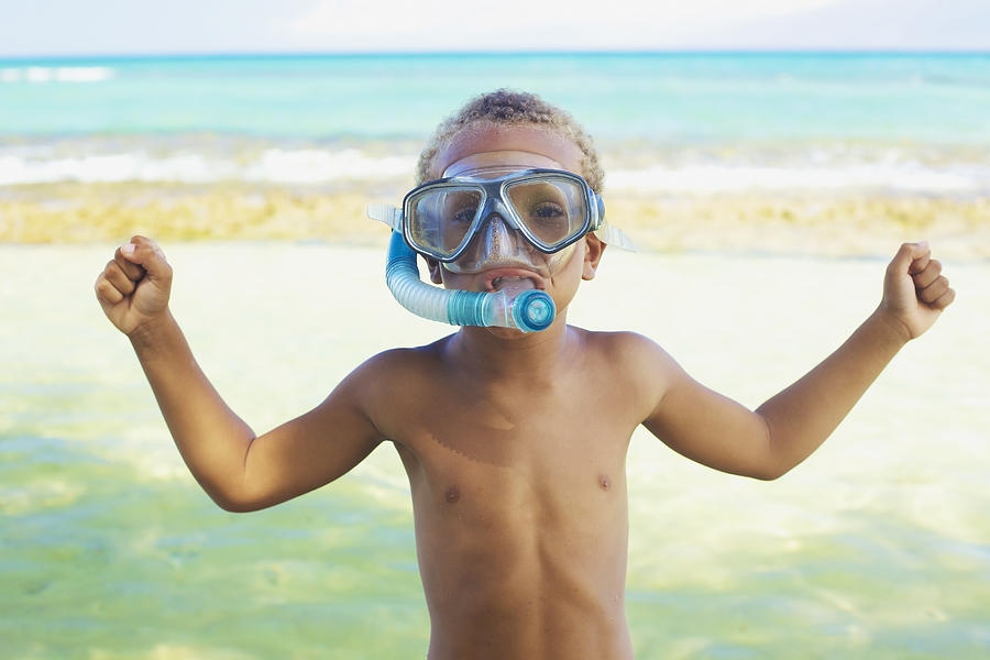 Boy with Snorkel Photograph by Kicka Witte
