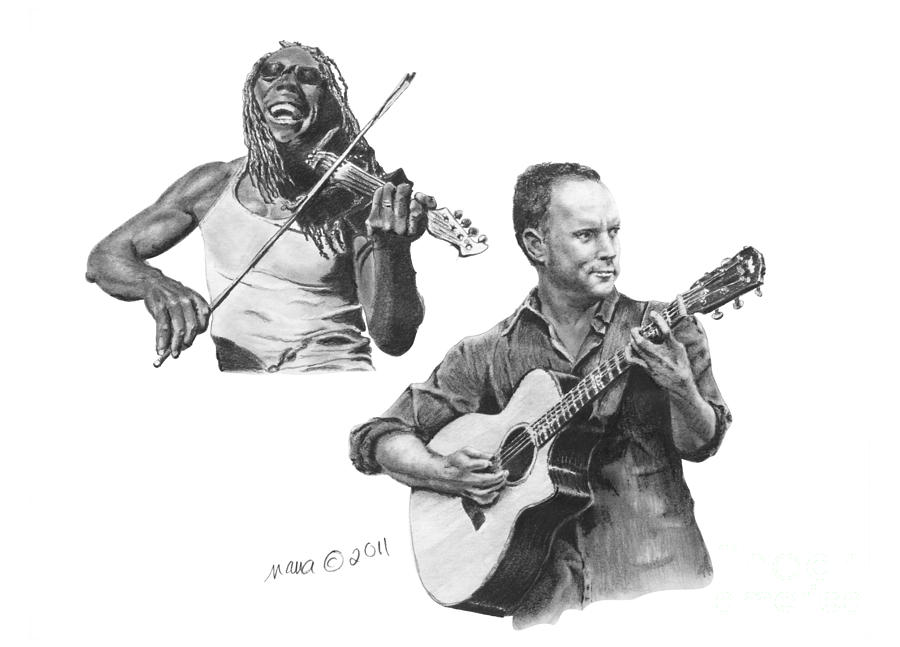 Boyd and Dave Drawing by Marianne NANA Betts
