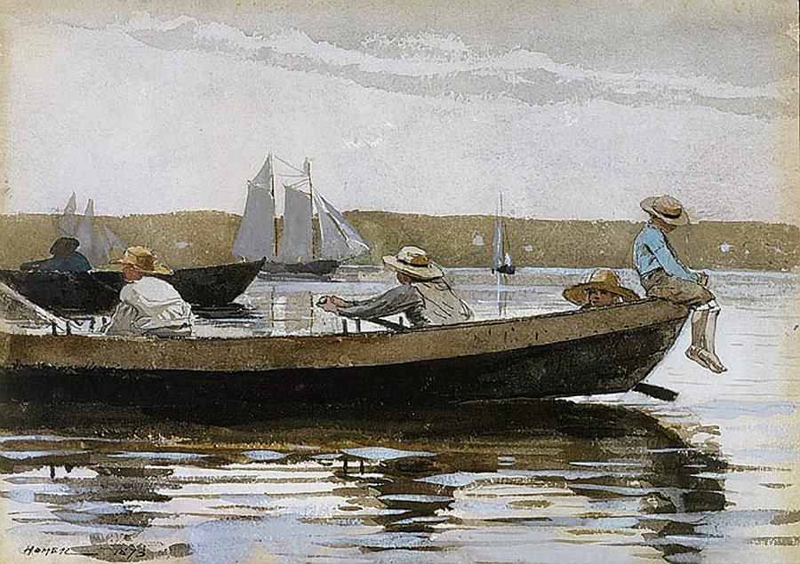 Boys in a Dory 1873 Painting by Philip Ralley - Fine Art America