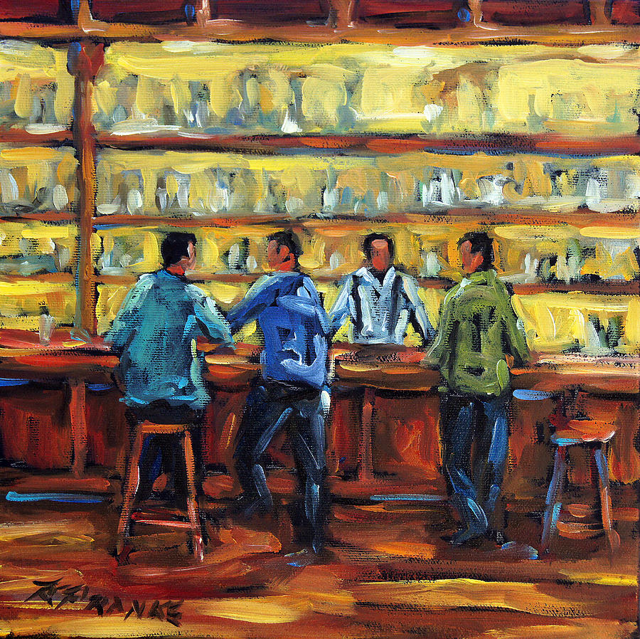 Boys Night Out by Prankearts Painting by Richard T Pranke