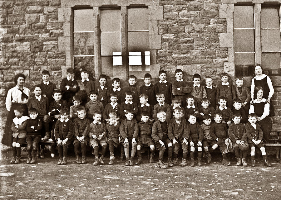 Boys school group Photograph by Photographer unknown