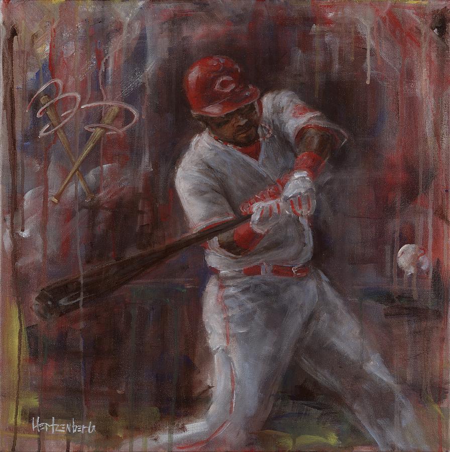 Cincinnati Reds Painting - B.P by Josh Hertzenberg