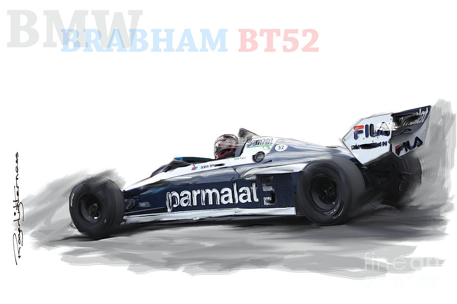 Brabham BT52 Digital Art by Roger Lighterness