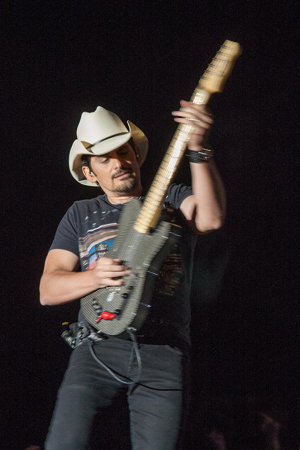 Music Photograph - Brad Paisley 1 by Mike Burgquist