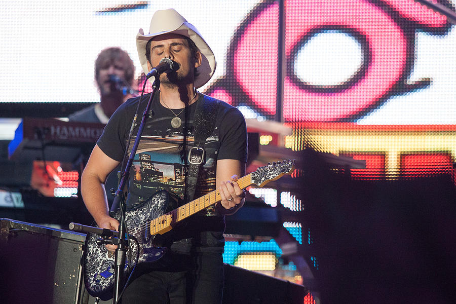 Music Photograph - Brad Paisley Concert by Mike Burgquist