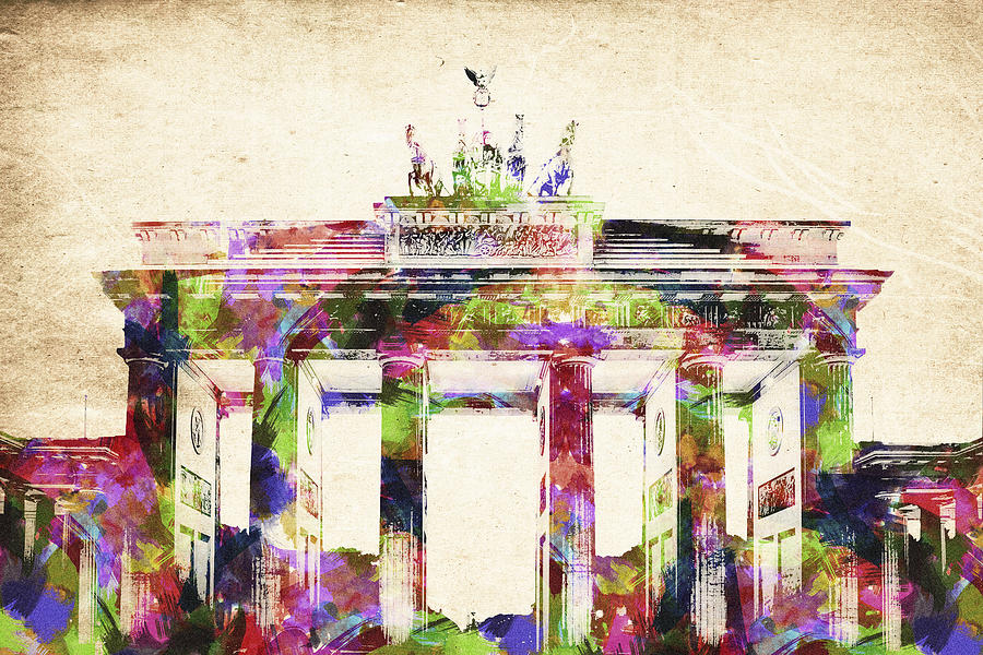 Berlin Digital Art - Bradenburger Tor by Aged Pixel