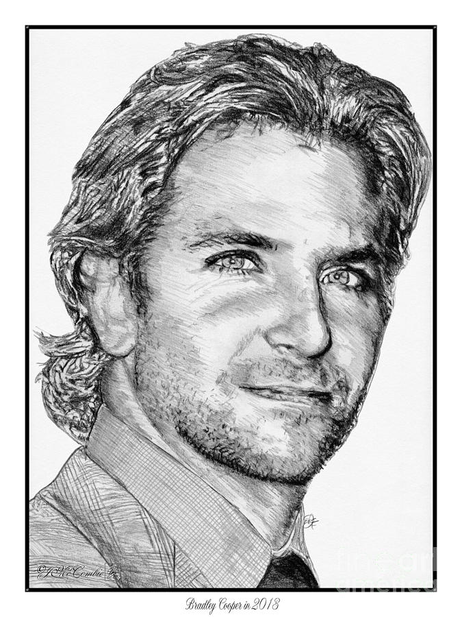 Bradley Cooper in 2013 Drawing by J McCombie