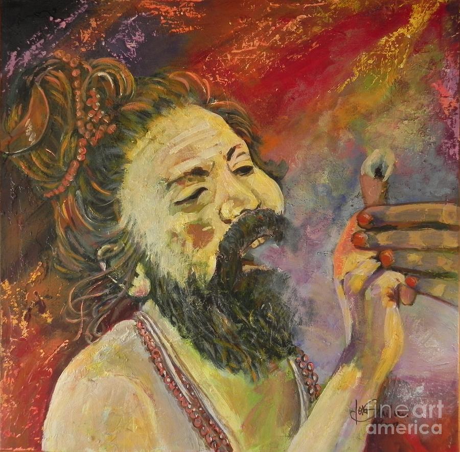 Sadhu Painting by Jolanta Shiloni