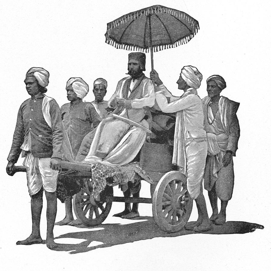 Brahmin High Caste Man in India - British Era Drawing by Powerofforever