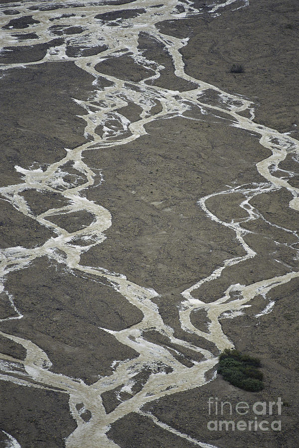 Braided River In Alaska Photograph by Mark Newman