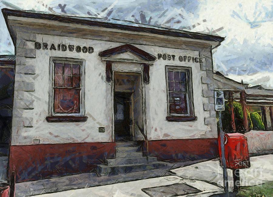 Braidwood Post Office Digital Art by Fran Woods