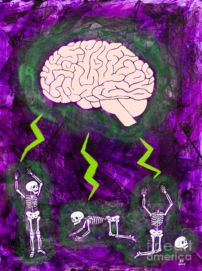 Brain storm Painting by Stefanie Forck