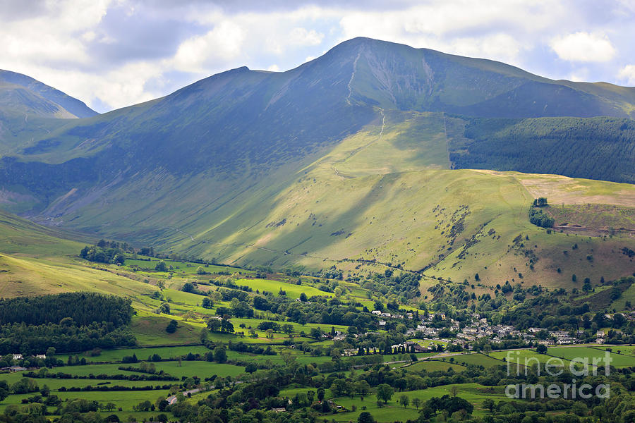 Braithwaite with Grisedale Pike above Coledale in the Lake District Photograph by Louise Heusinkveld
