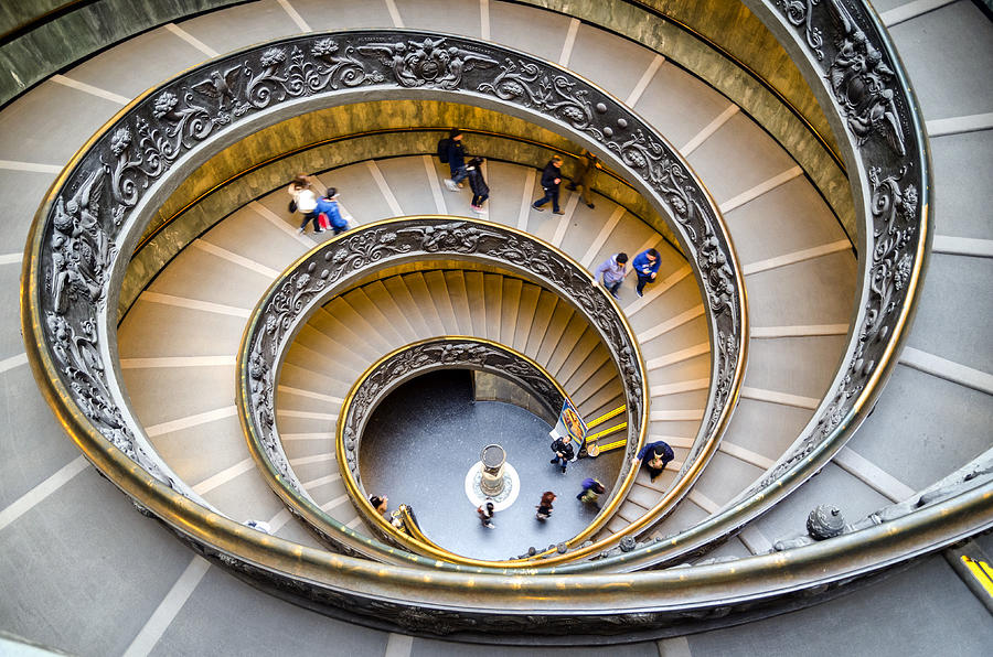 Bramante Spiral Staircase in Vatican City Photograph by Pablo Lopez