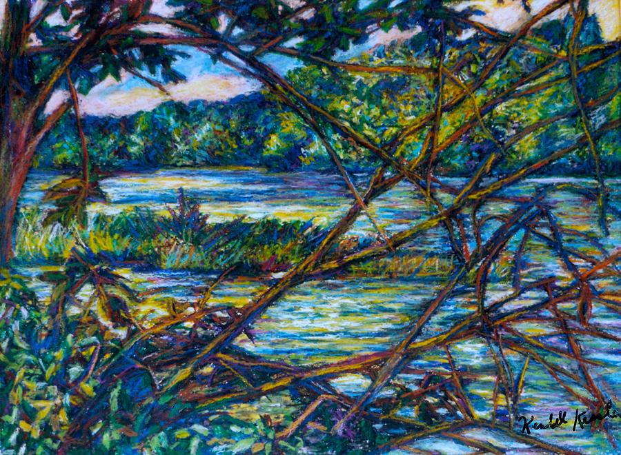 Nature Painting - Brances Over the New River by Kendall Kessler