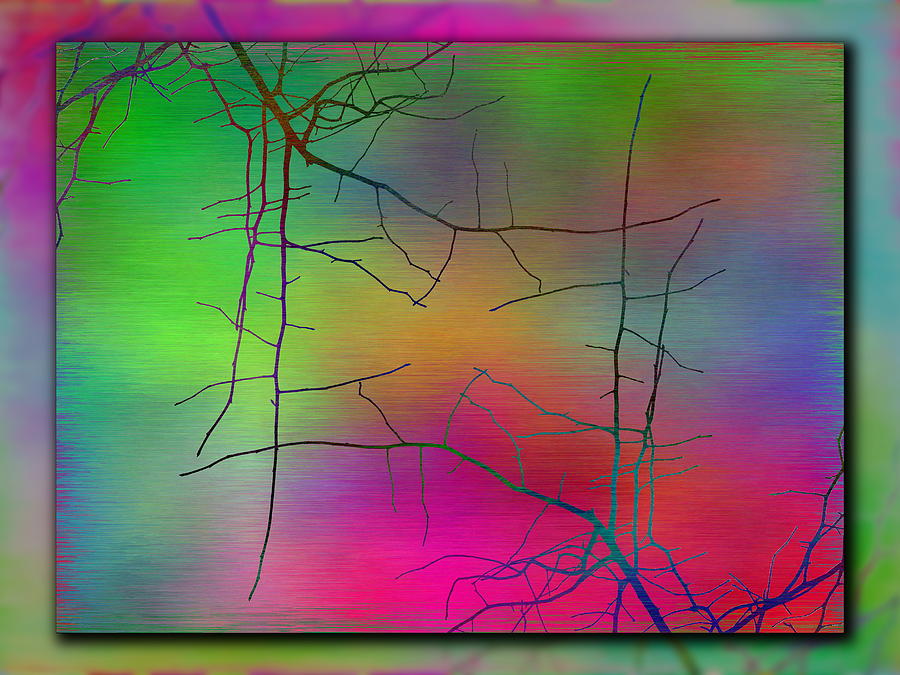 Tim Allen Digital Art - Branches In The Mist 23 by Tim Allen