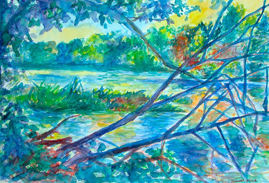 Branches Over the New RIver Again Painting by Kendall Kessler