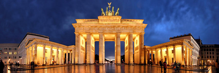 Brandenburg Gate Berlin Panorama Photograph By Marc Huebner