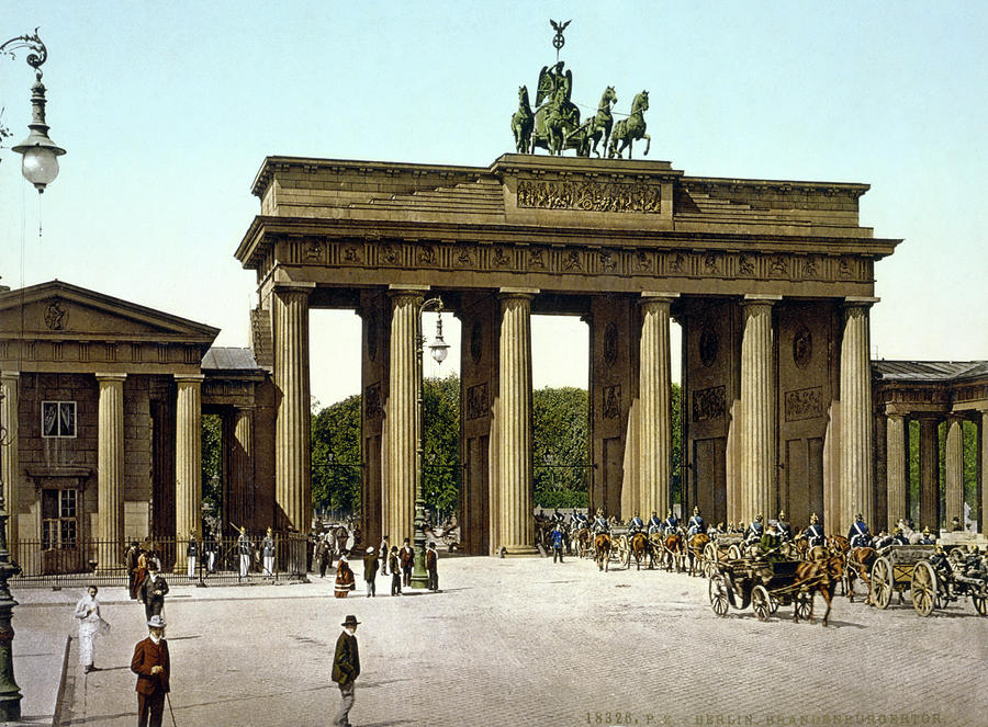 Brandenburg Gate, C1895 Painting by Granger