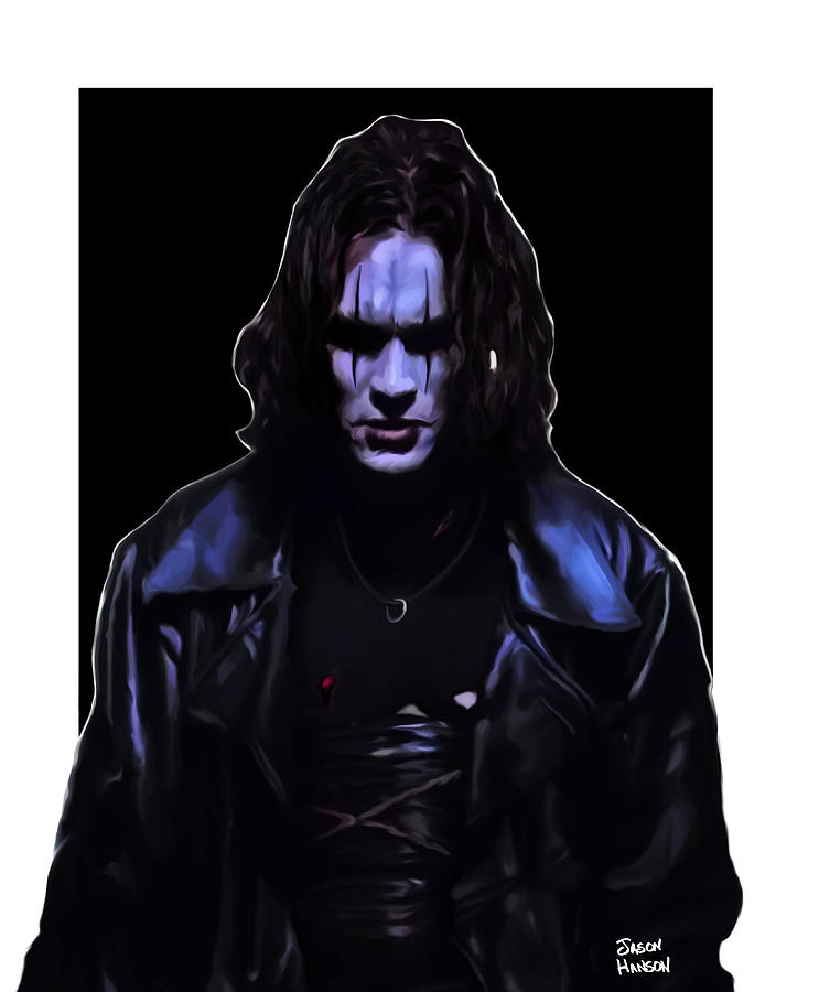 Brandon Lee As The Crow Digital Art By Jason Hanson Fine Art America