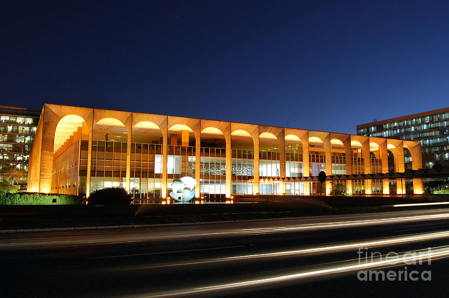 Architecture Photograph - Brasilia - Palacio Itamaraty by Carlos Alkmin