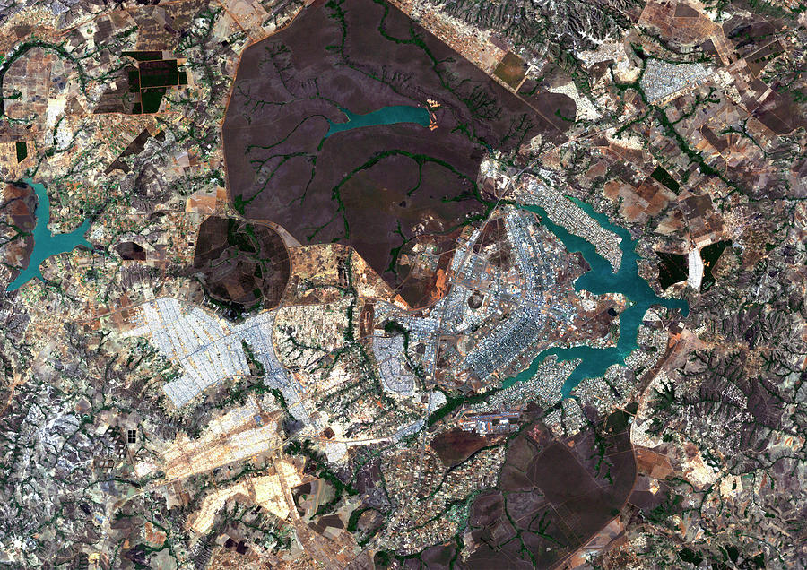 Brasilia Photograph By Planetobserver Science Photo Library - Fine Art 