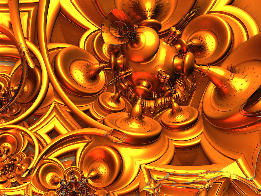 Brass Bulbs Digital Art by Jeff Iverson