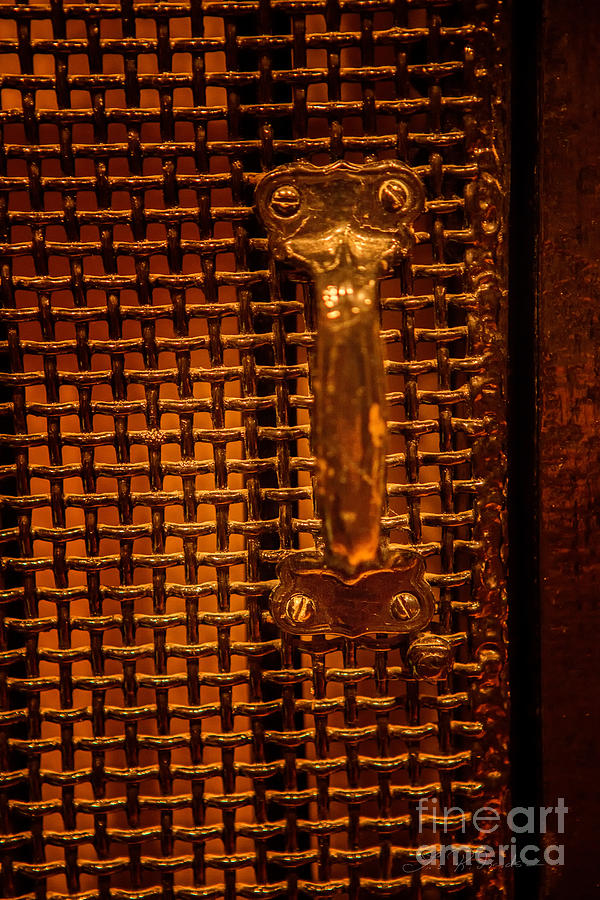 Photographer Photograph - Brass Door Handle by Iris Richardson Photographer Photograph - Brass Door Handle by Iris Richardson