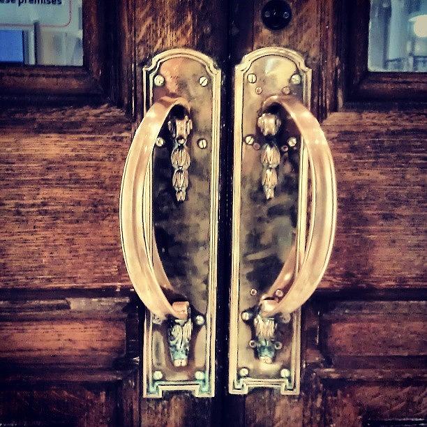 Brass Door Handles In Woolwich Town Photograph by X Thompson