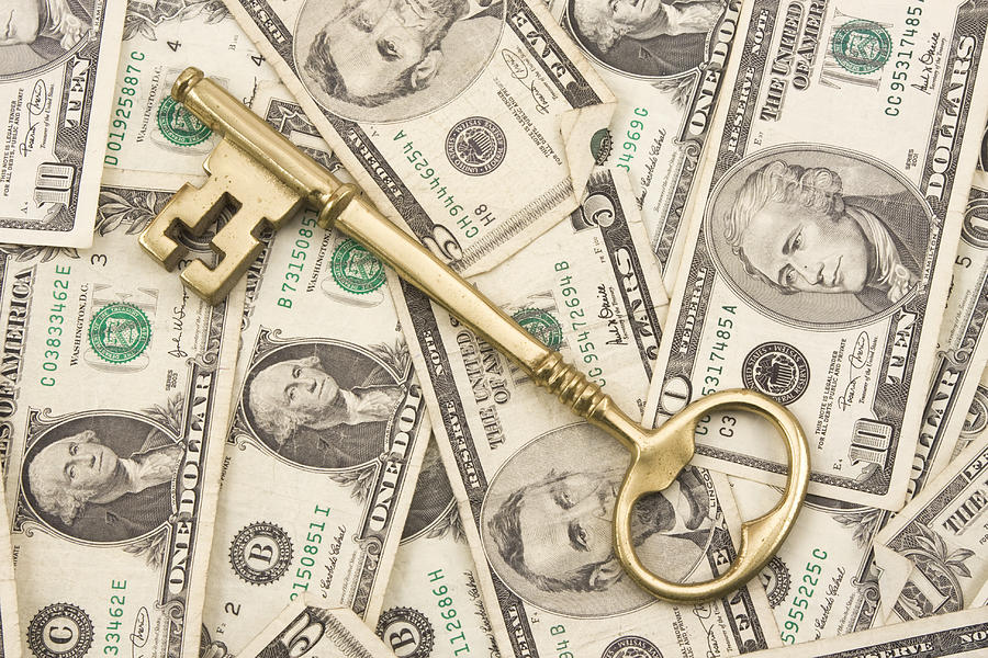 Brass Key To Success Money Photograph by Keith Webber Jr