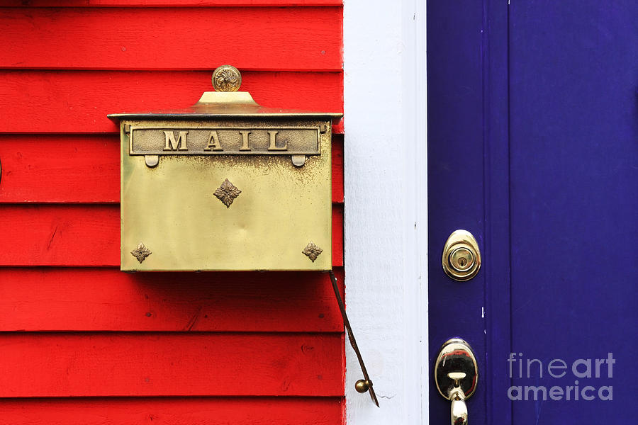 Brass Mailbox Photograph by Charline Xia