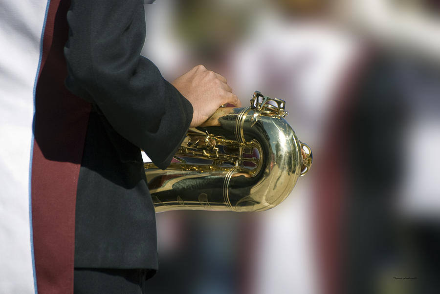 Music Photograph - Brass Musical Instrument 04 by Thomas Woolworth