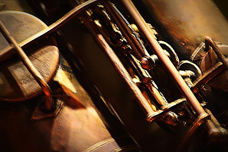 Brass Sax 3 Photograph by Nadalyn Larsen