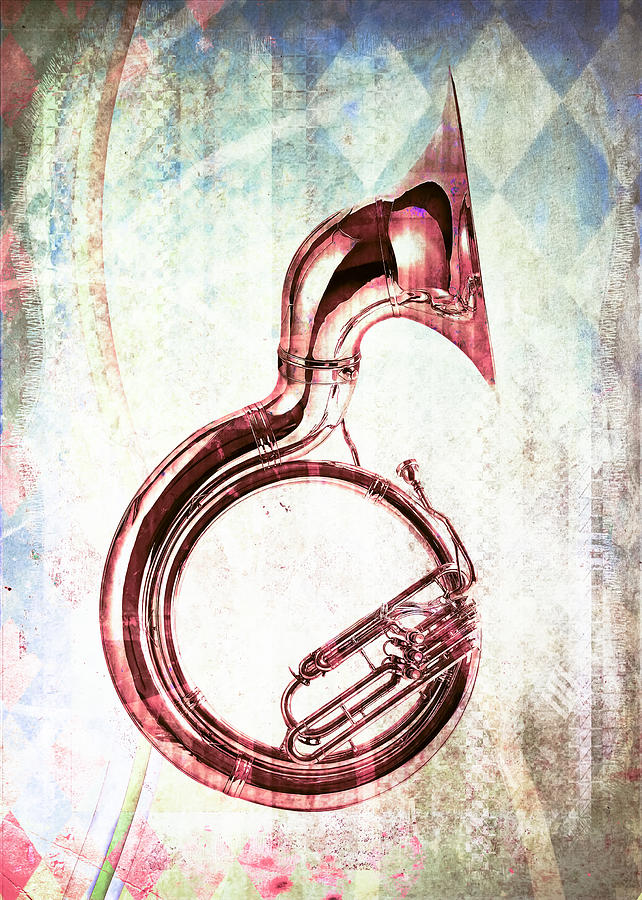 Brass Tuba Digital Art