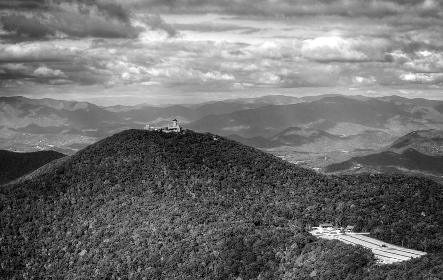 Mountain Photograph - Brasstown Bald in Black and White by Greg and Chrystal Mimbs