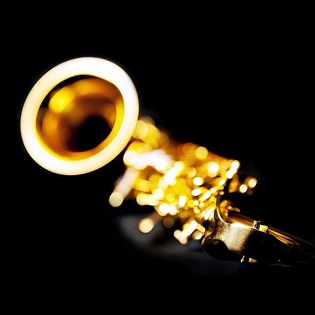 Saxophone Photograph - Brassy Reed. #saxophone by Matt Mayer