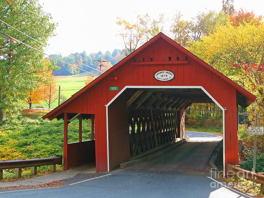 Brattleboro Covered Bridge Photograph by Jack Schultz - Fine Art America