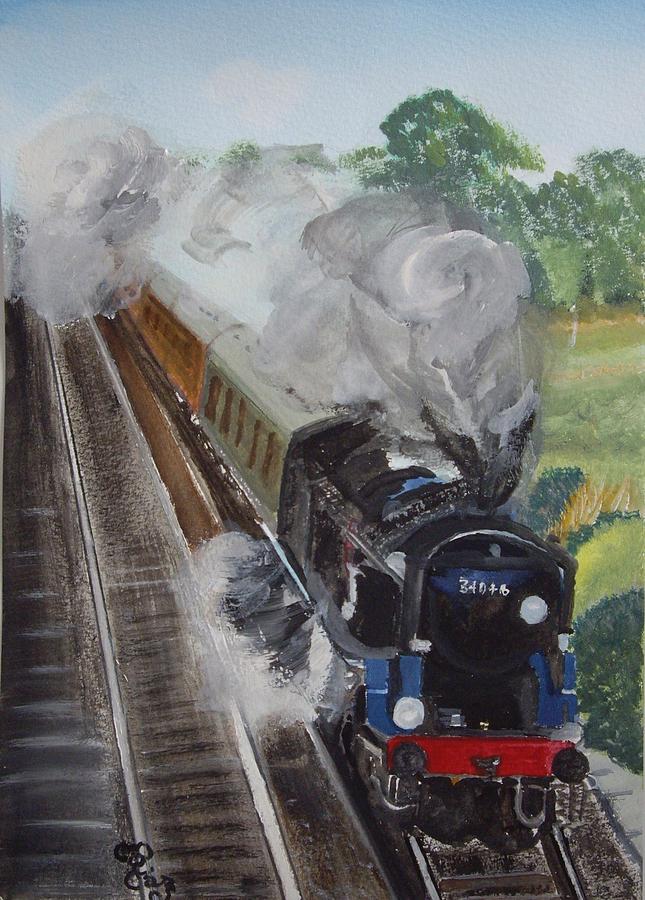 Braunton Potbridge west of Winchester Painting by Carole Robins