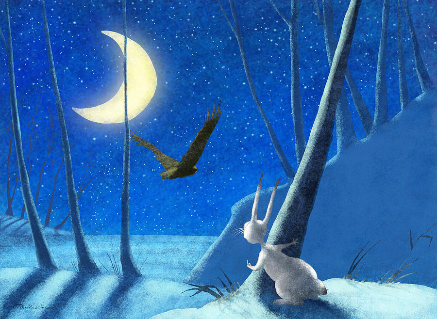 Landscape Digital Art - Brave Rabbit by Dmitry Rezchikov Landscape Digital Art - Brave Rabbit by Dmitry Rezchikov